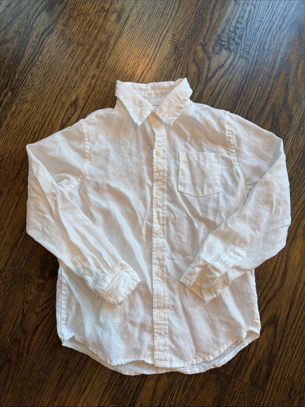 Janie and Jack classic white button down shirt